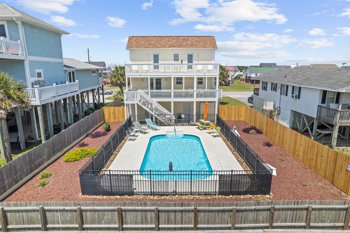 Private Pool with Fenced-in Backyard