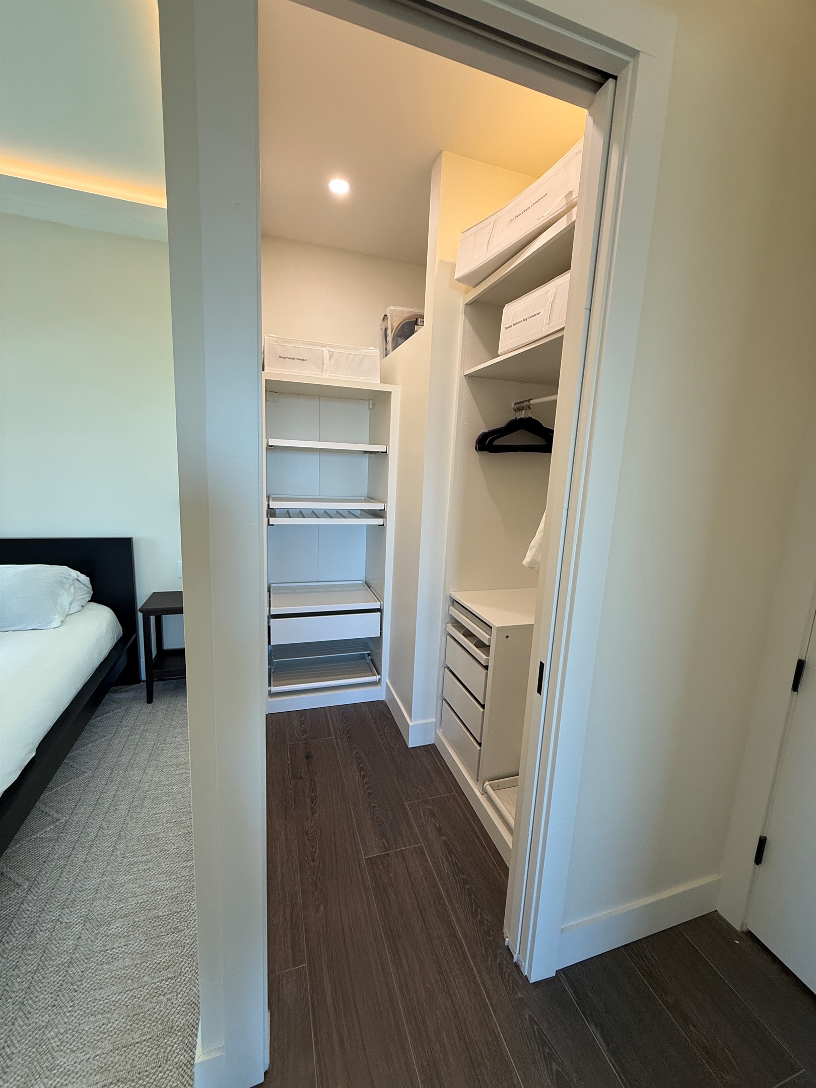 Primary king suite closet