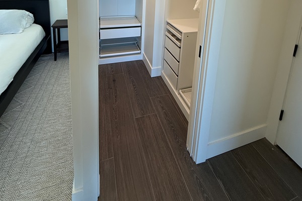 Primary king suite closet