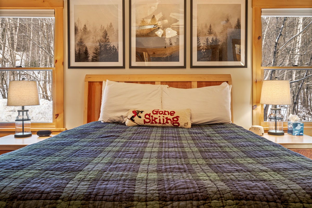 Drift into a peaceful sleep in our beautifully appointed queen-size bed.