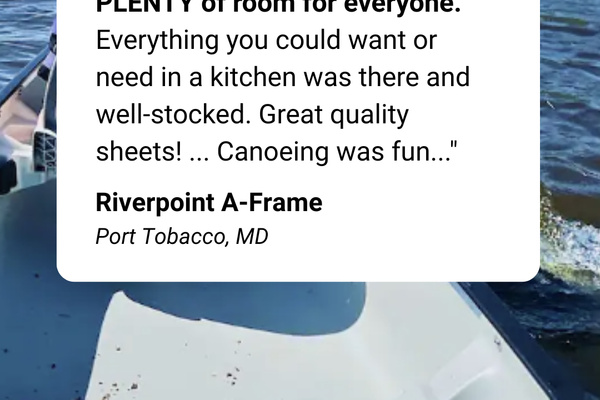 Here is a review from a recent group that stayed at our home
