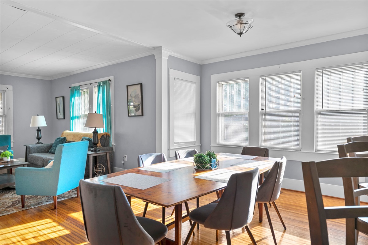 A bright, welcoming dining space made for connection and slowing down together