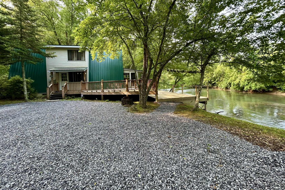 Big Parking and Deck Area