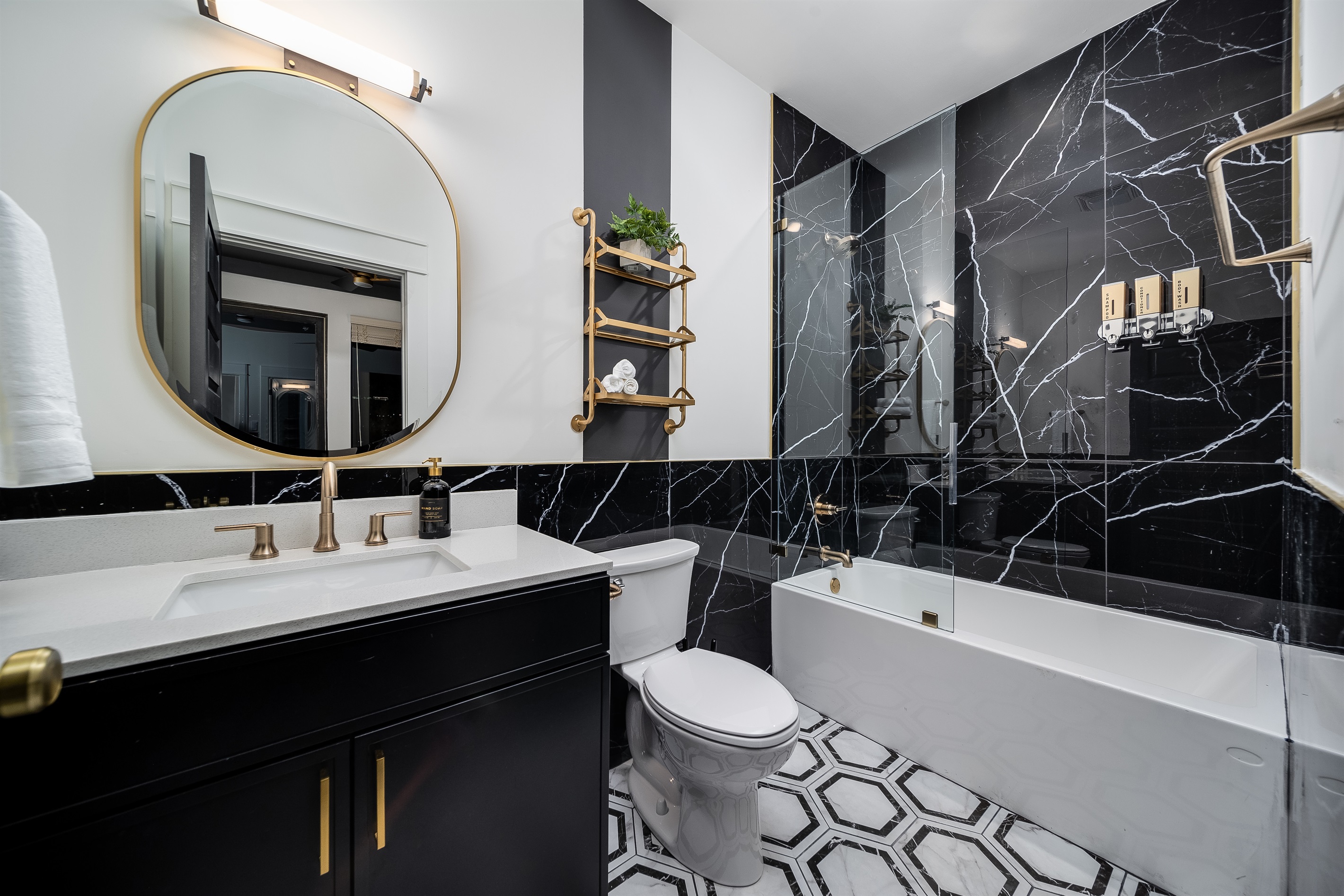 Well-appointed en-suite bathroom for total privacy and comfort.