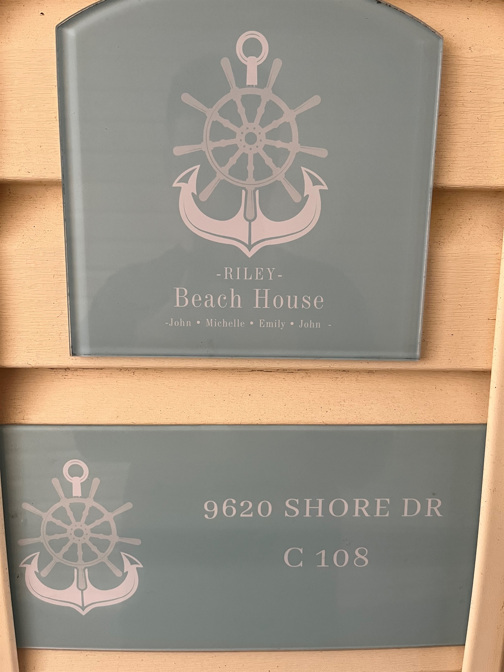 Signage at Front Door