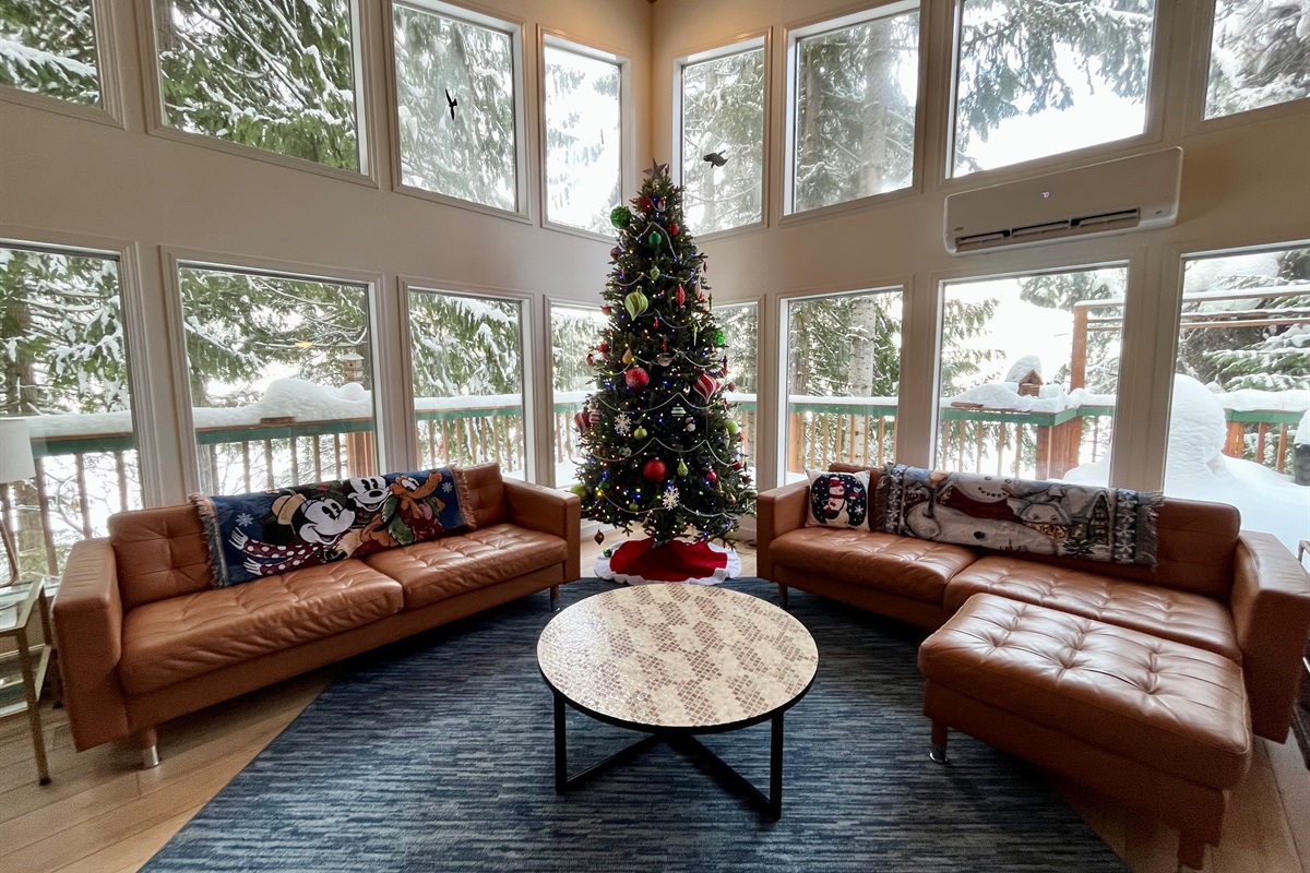 Holiday Decorations are up from mid-Nov - January