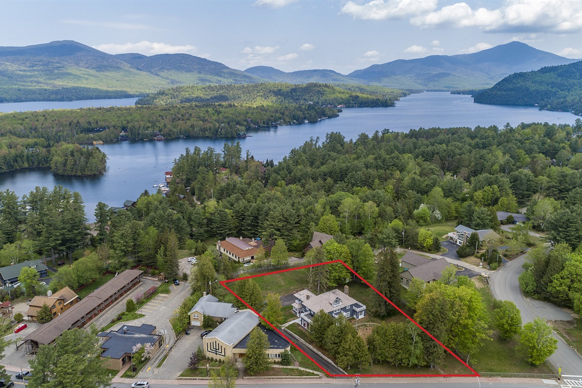 View of Lake Placid and Whiteface Mountain