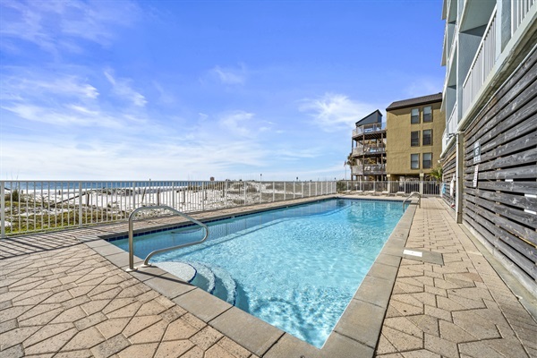 Outdoor Pool (Seasonally heated) The pool is not heated 11/1-2/28 guest will need to use the heated indoor pool during that timeframe