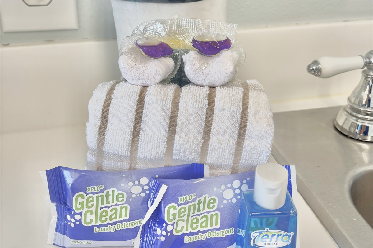 Starter amenities included!