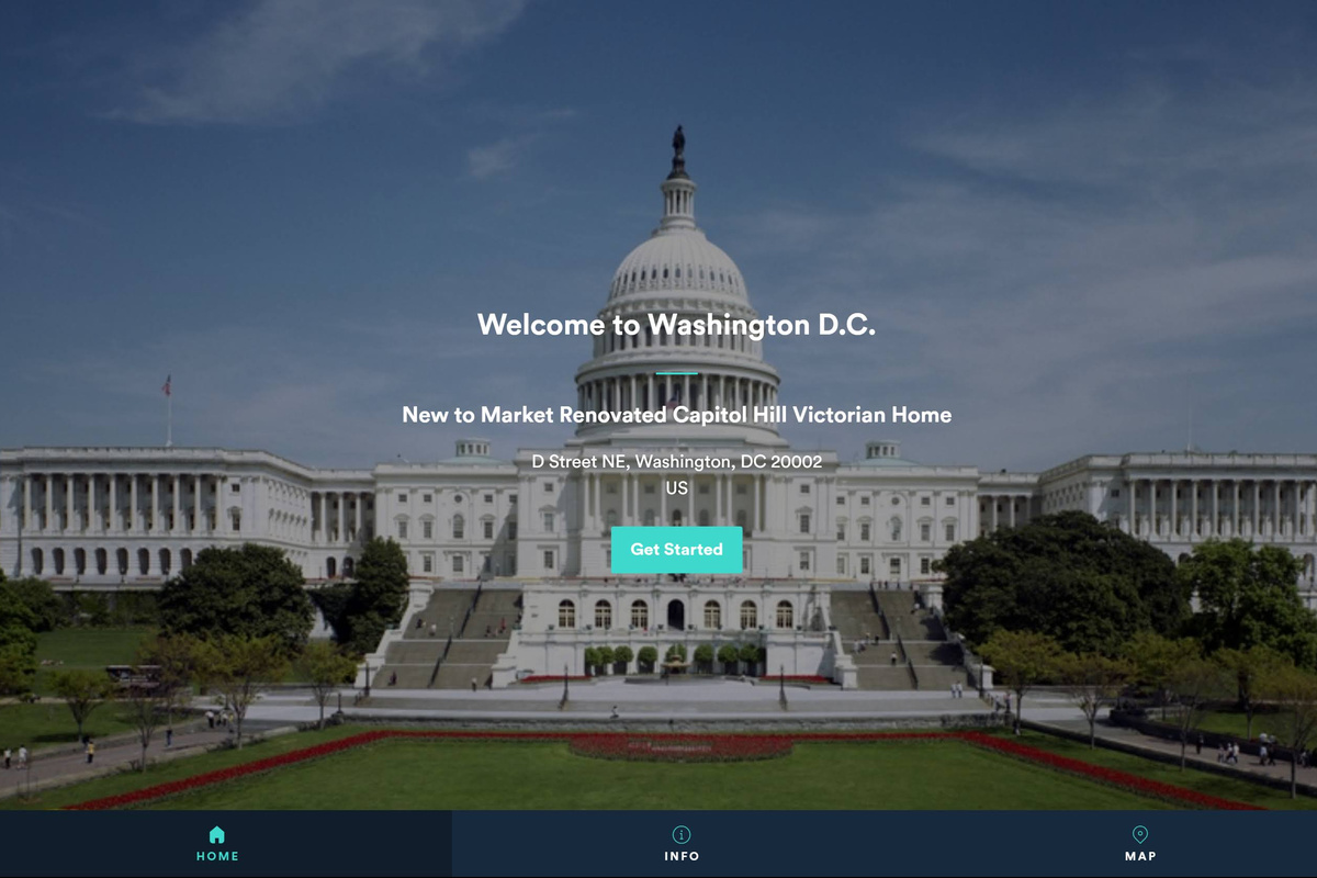 Access our digital guidebook anytime for everything you need—house details, local tips, dining spots, and can't-miss DC attractions.