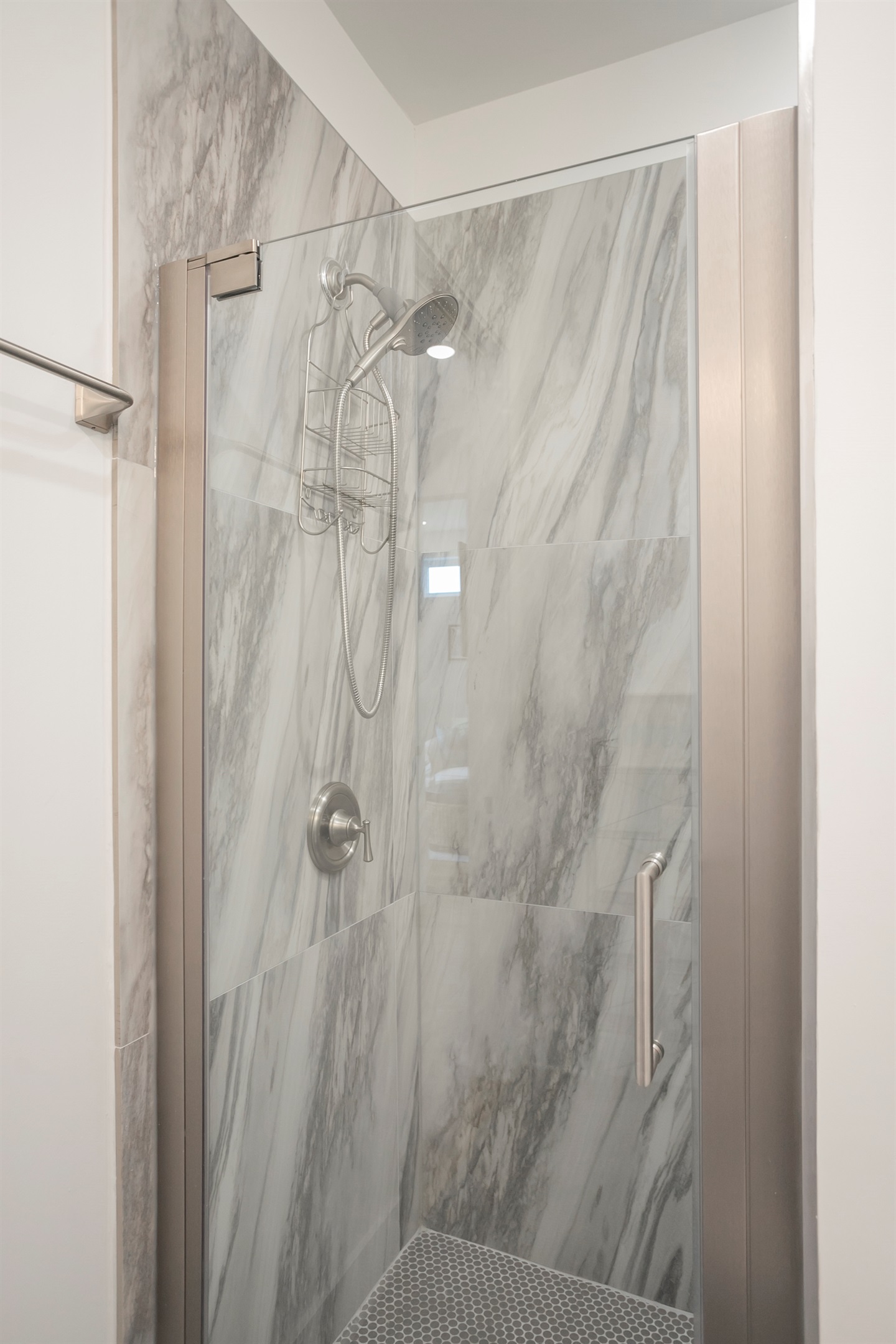 Enjoy the beautiful walk-in Shower in The Reese Room ensuite bath