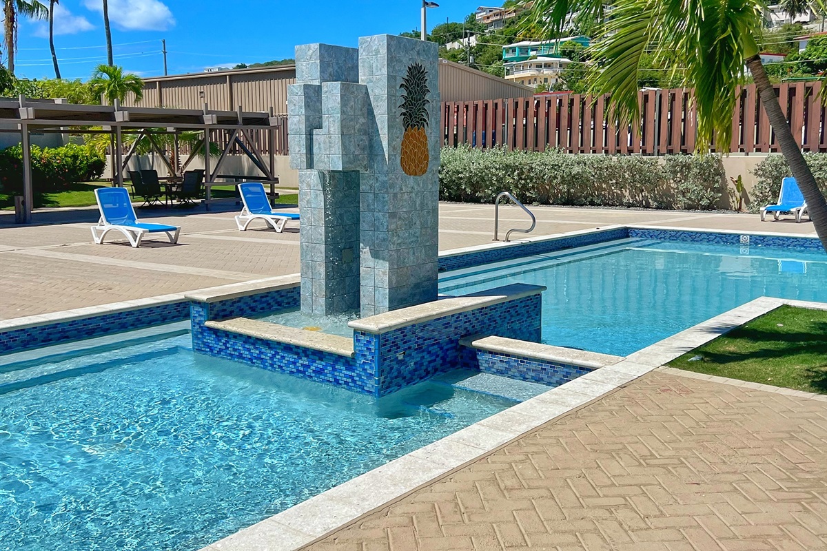 A shared outdoor pool that&rsquo;s spacious, inviting, and ready for a swim.