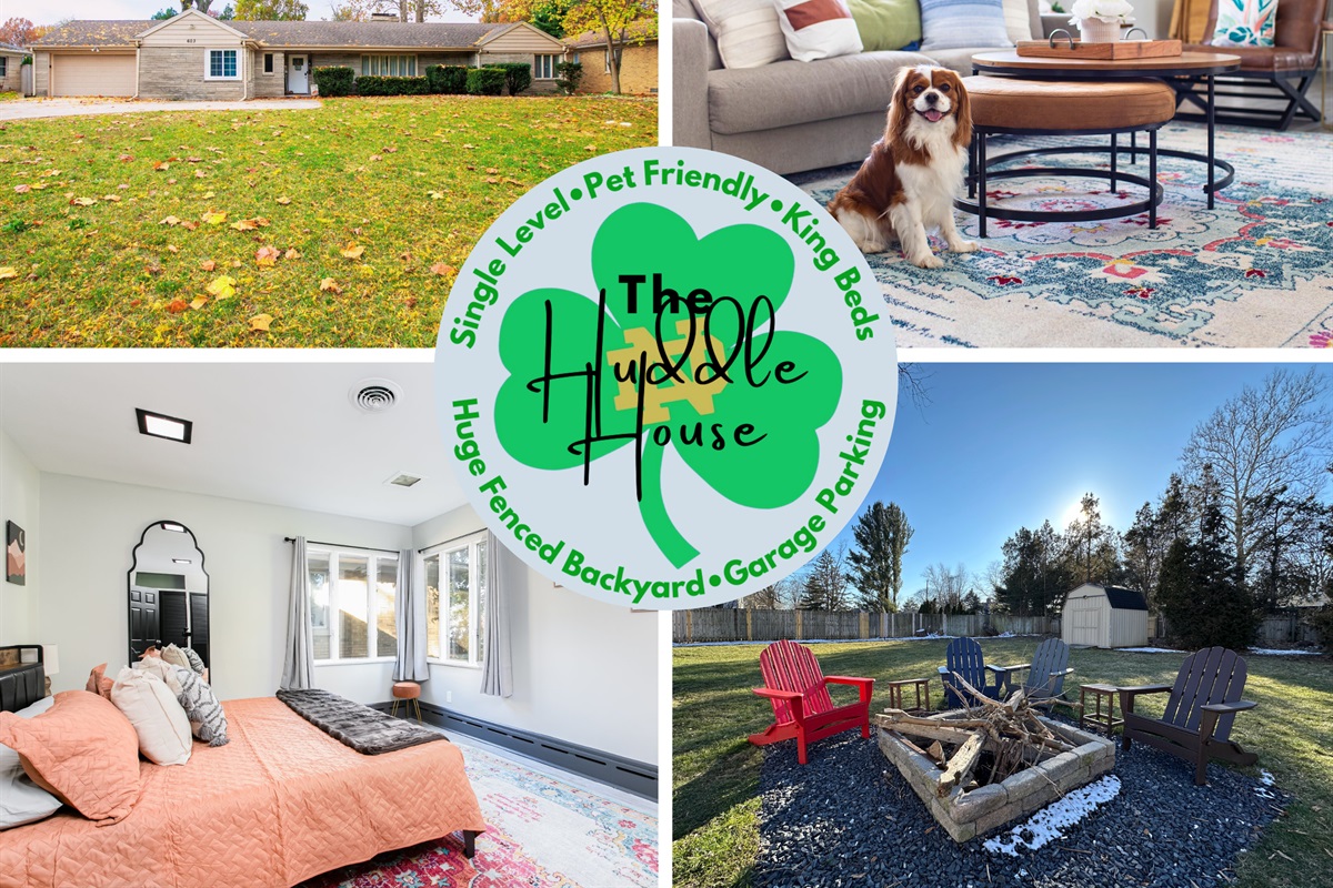 The perfect home base for a game day weekend, family gathering, or a college reunion!