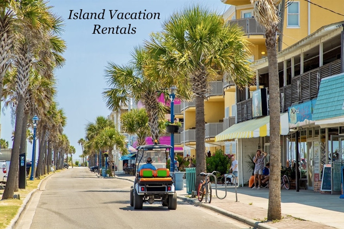 Ask about our street legal golf cart rentals!