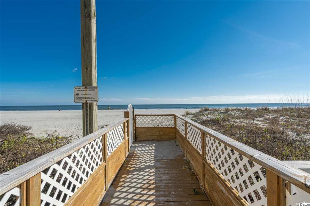 Easy beach access directly from Pelicans Watch complex