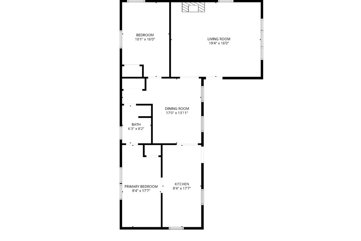 Carriage house floor plan.