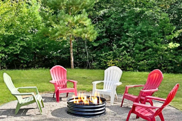 Enjoy a warm fire under the stars or a night in the arcade with your family! 
