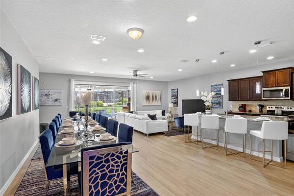 Dining Room - Kitchen - Living Room