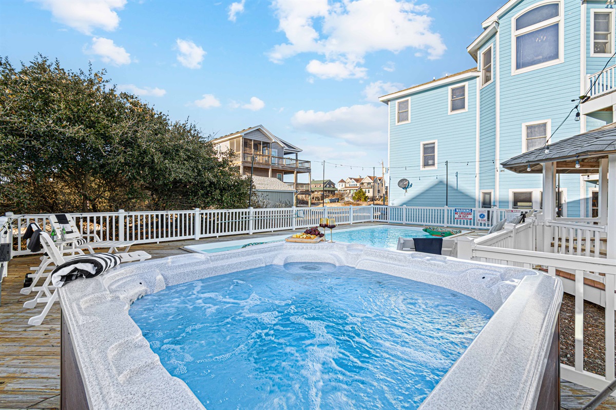 Relax in the hot tub