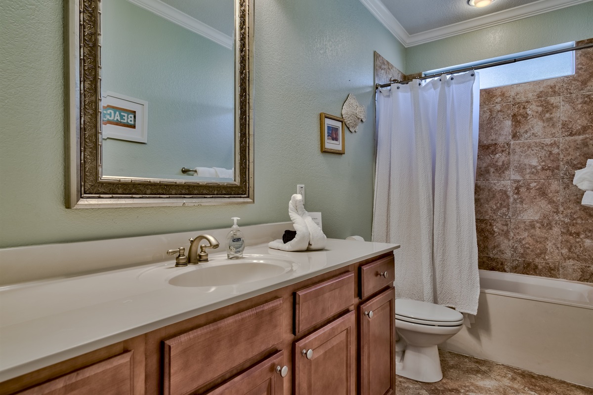 Bathroom #2 - Shower and bathtub