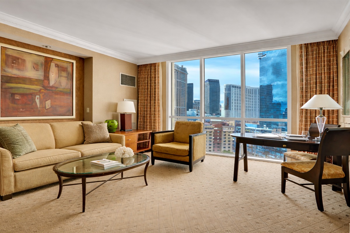 Unwind in style! Spacious living area with breathtaking views—perfect for relaxing or entertaining.