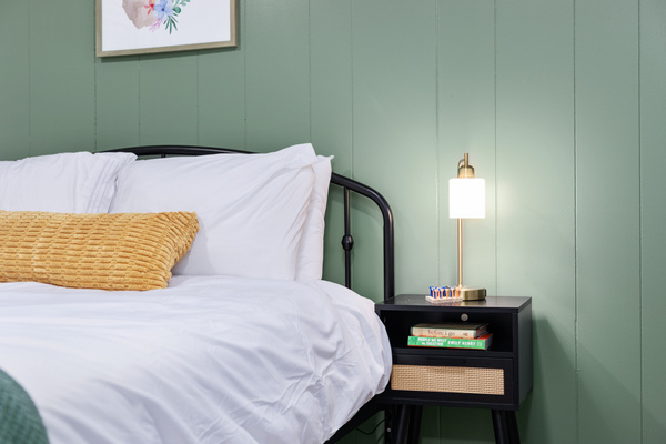 Grab a book from the shelf, switch on the bedside lamp, and settle in for a cozy night of reading.