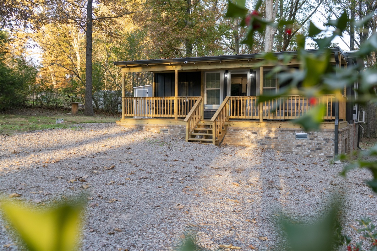 Front view of TinyWoodsEscape