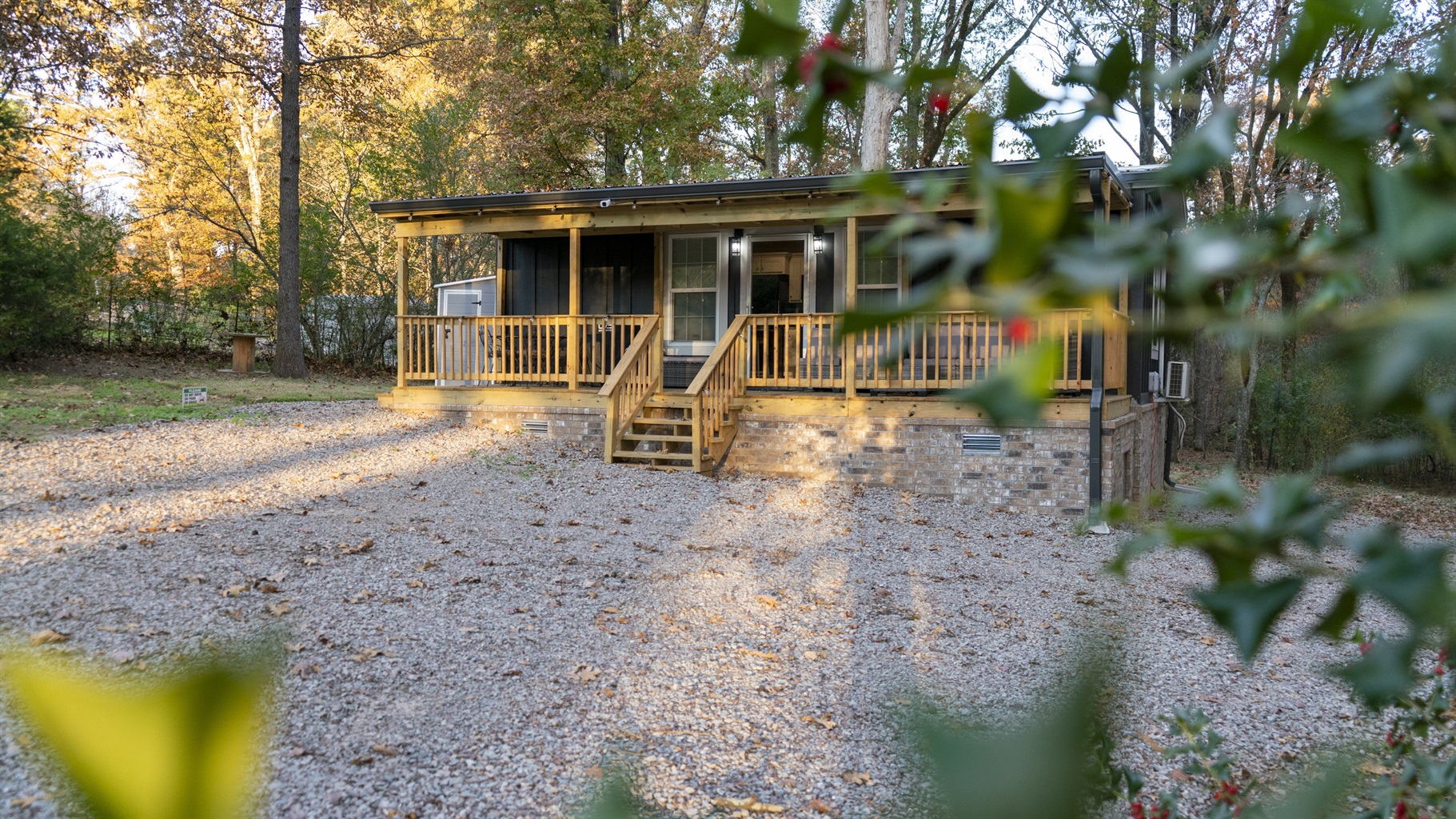 Front view of TinyWoodsEscape