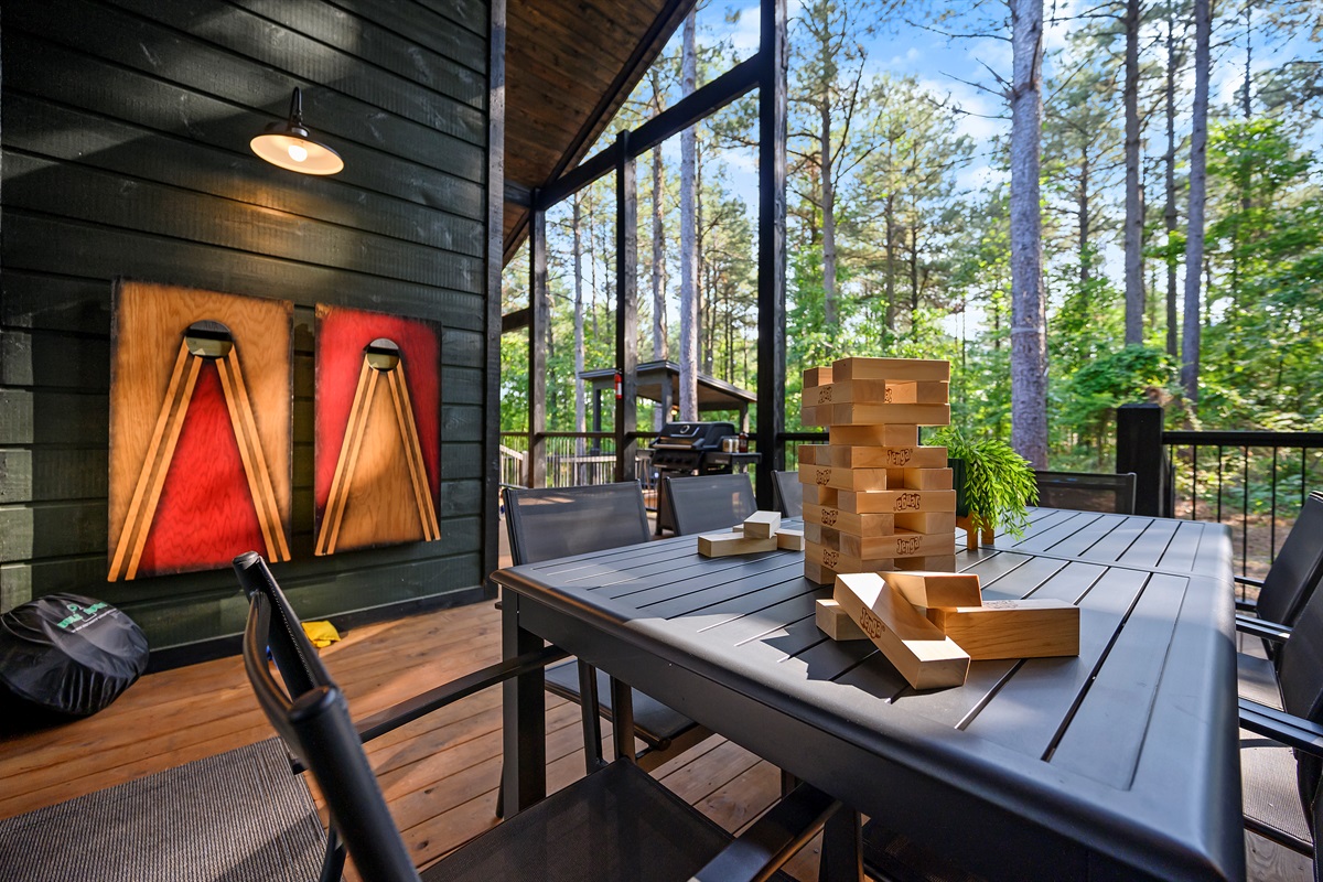 Outdoor sitting area perfect for gatherings