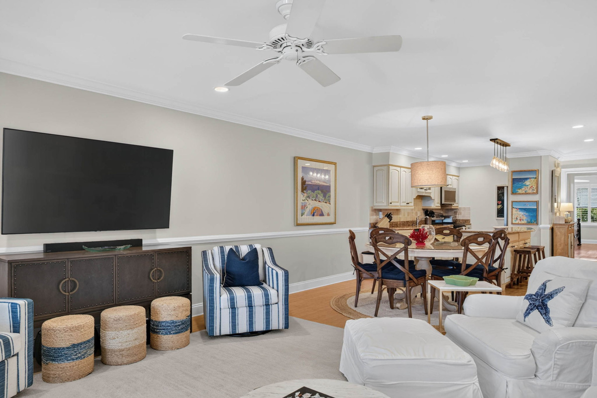 Living Room | Oceans 22 | 22 Beach Club Villas, Wild Dunes | IOP Escapes