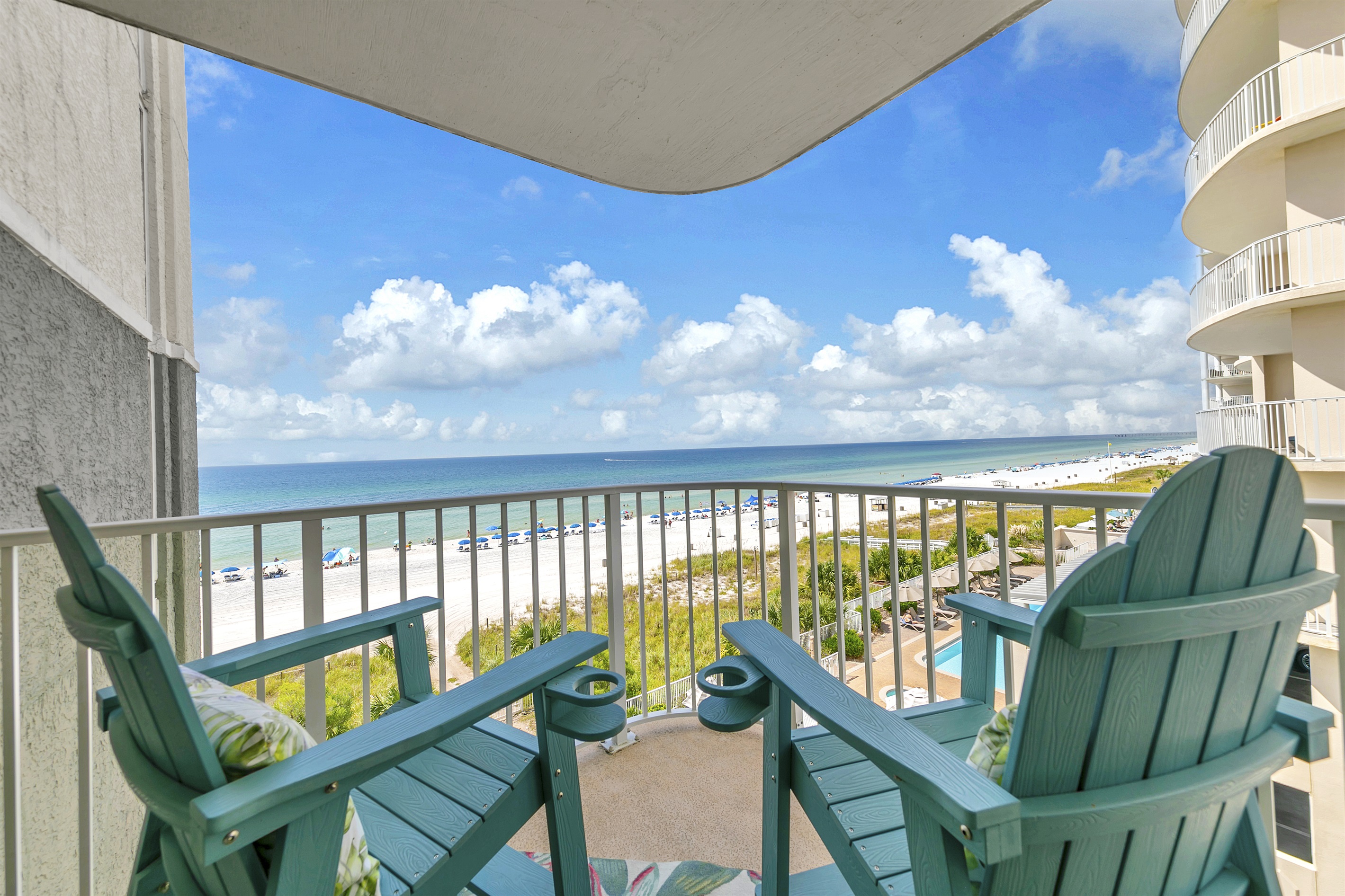 Cocktails on the balcony