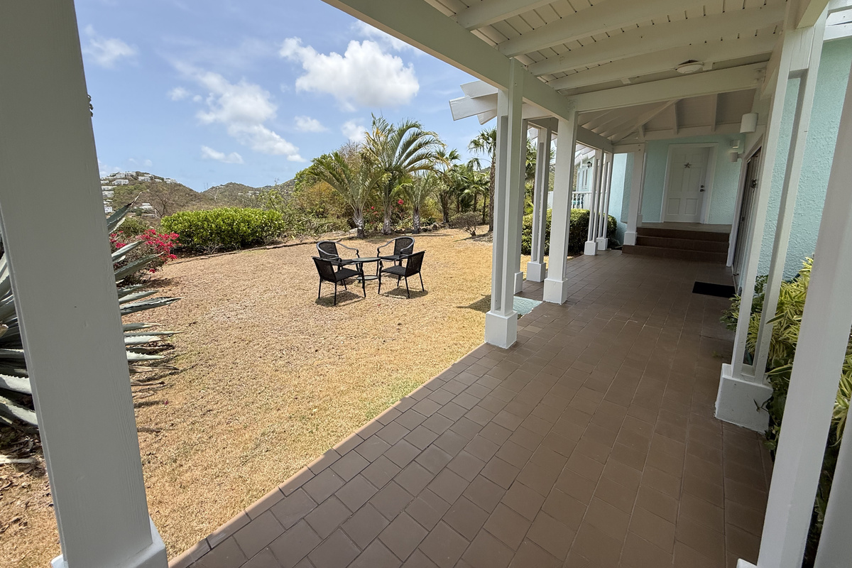 Private patio offering a peaceful spot to enjoy the tropical surroundings.