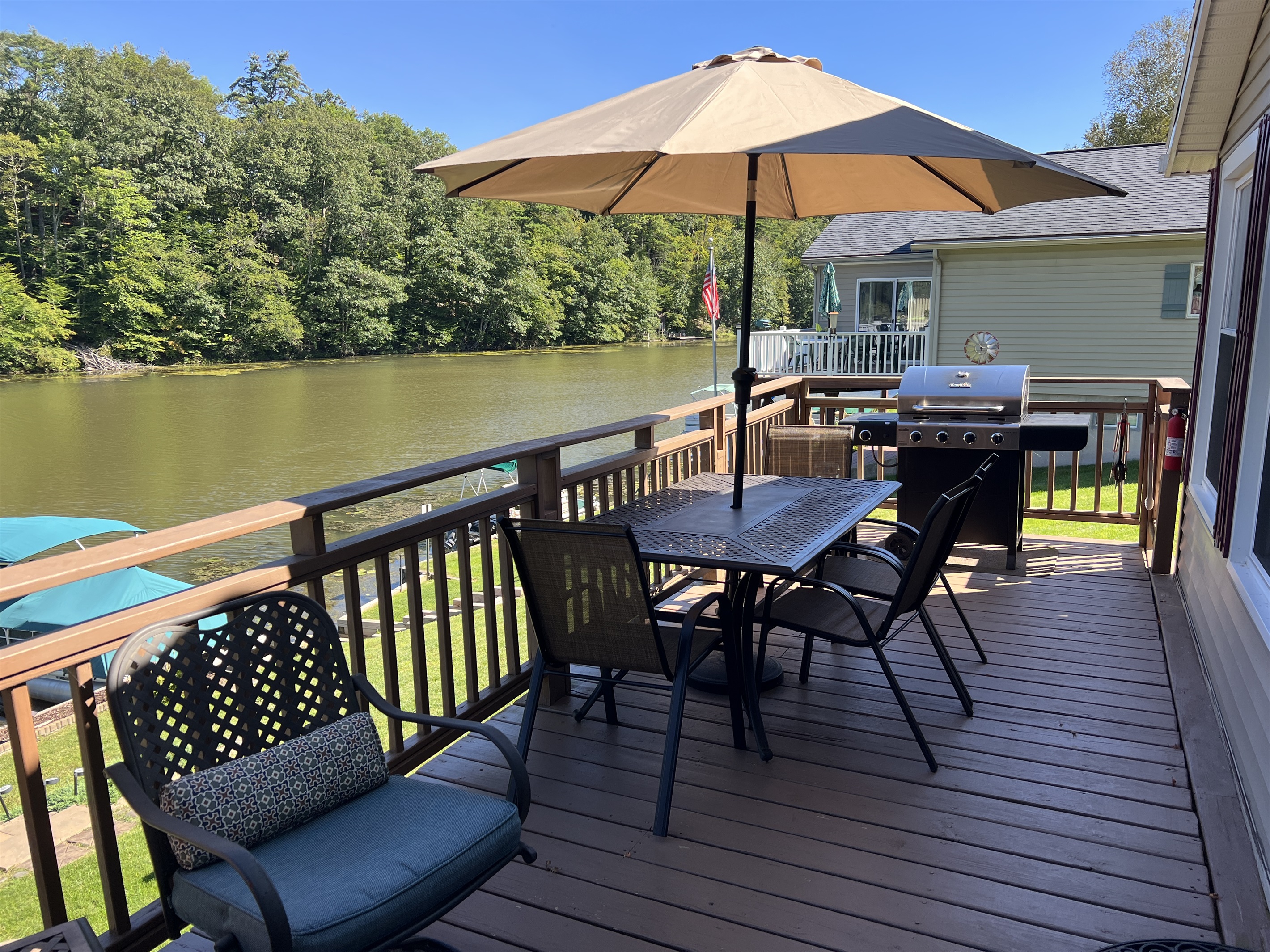 Deck overlooking water