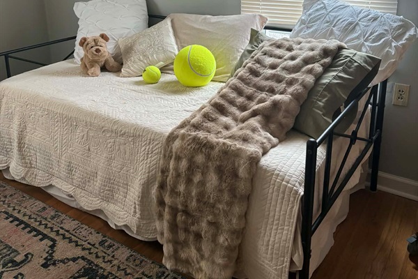 Single daybed for additional sleeping space.