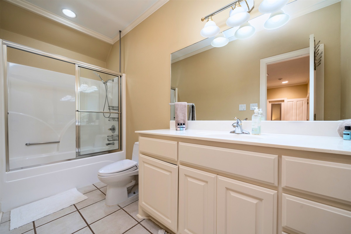 [Bathroom] This Bathroom has a Shower Tub Combo.