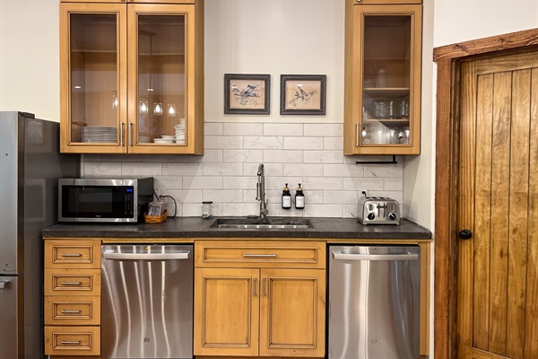 Two dishwashers make clean up a breeze!