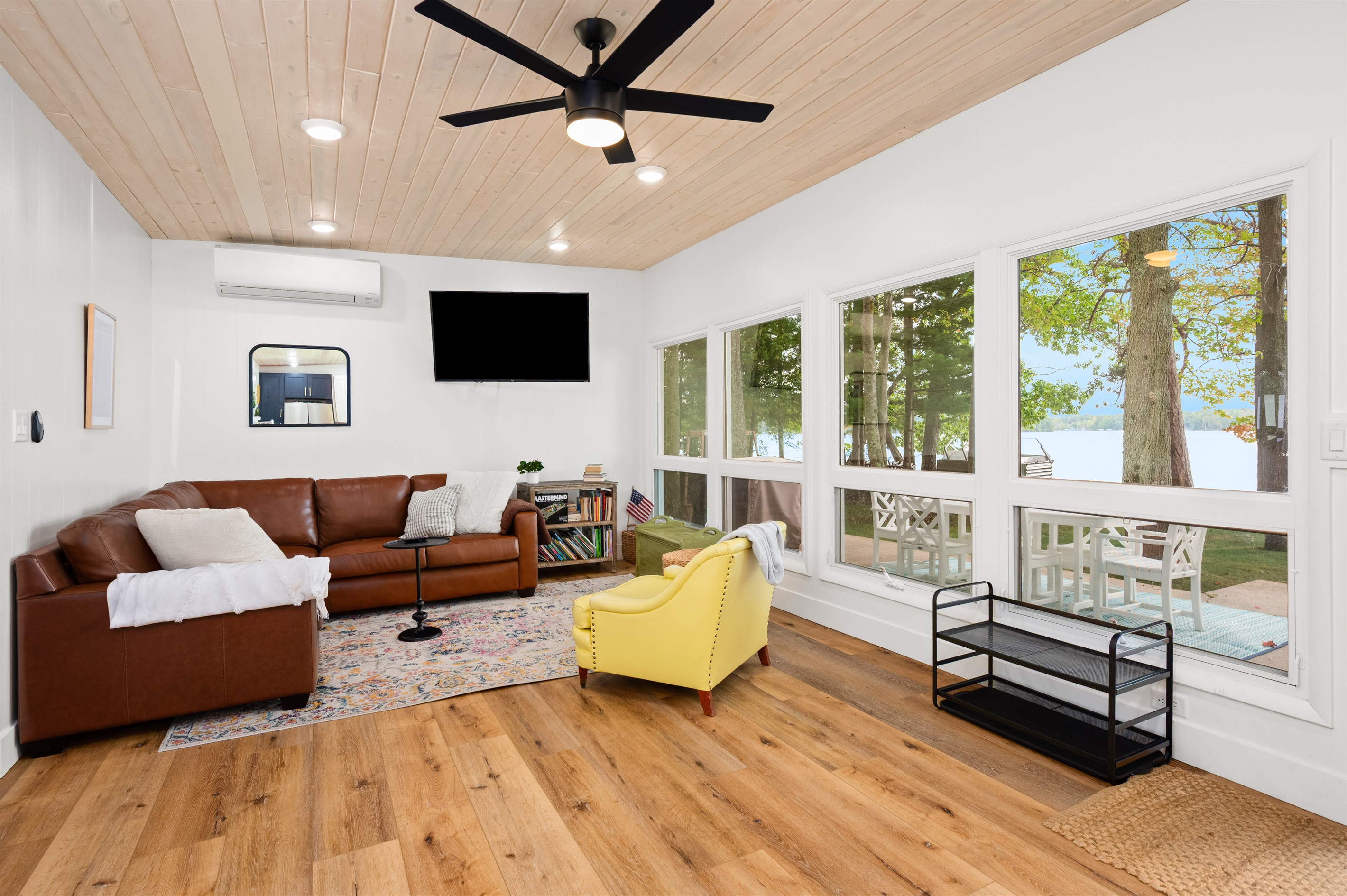 Living Room with Lake Views