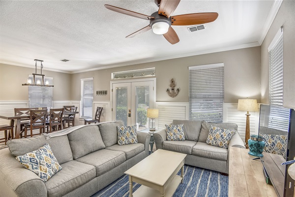 View taken from the staircase.