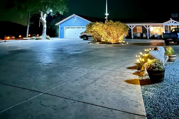 Front of the house (night time)
