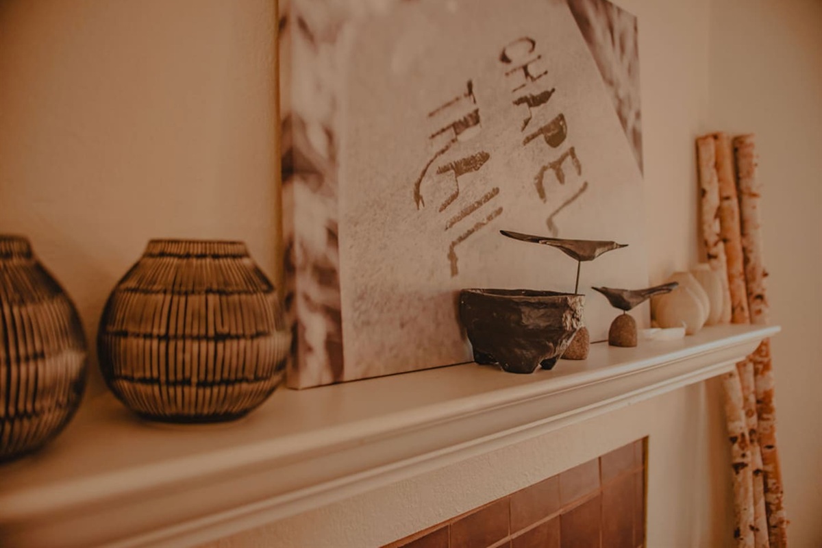 Warm, curated décor creates a welcoming and relaxing atmosphere