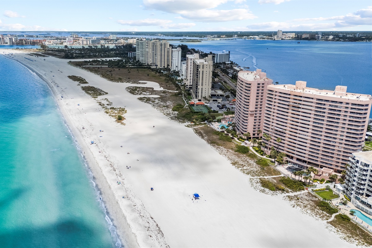 Crescent Beach Club is nestled between the Gulf of Mexico/America and the intercoastal waterway