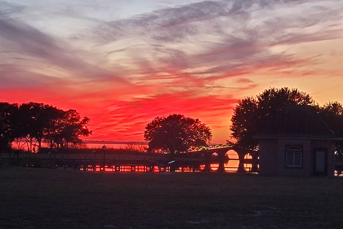 Corolla Park sunset just a short walk across the street.
