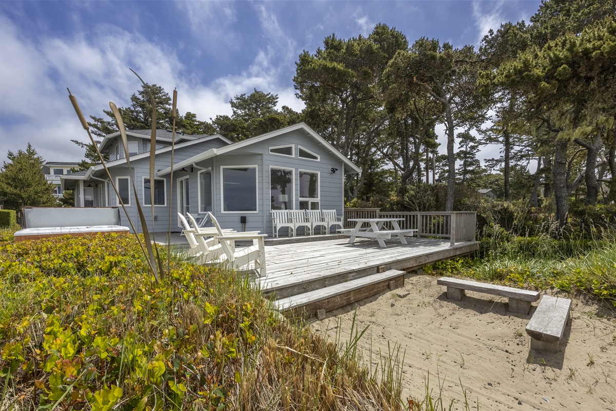 Life’s better at the beach, especially when it’s right outside your door.