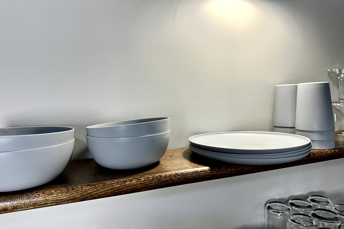 Plastic bowls and cups, if preferred