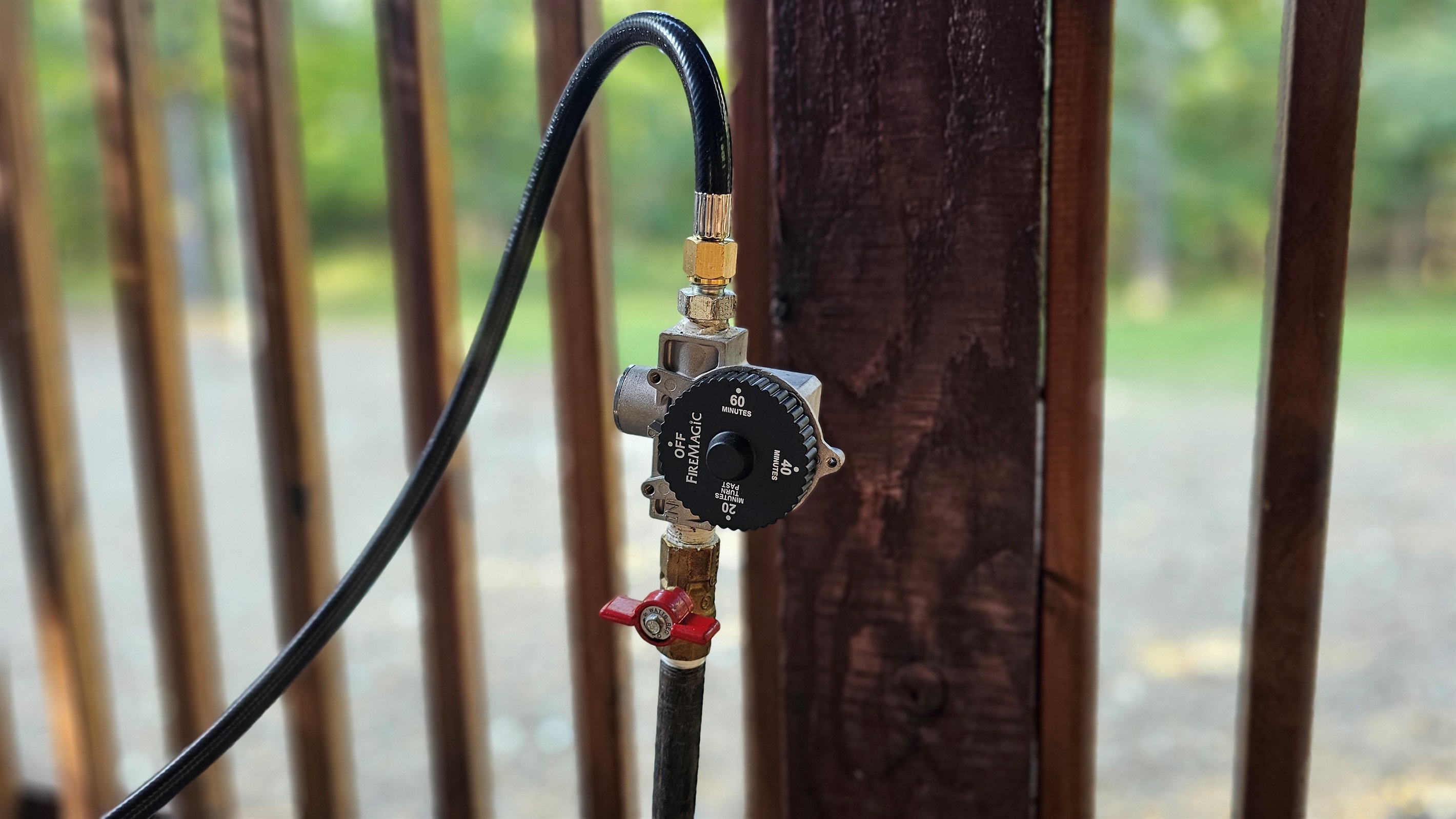 Propane timer for BBQ grill so you don't forget.