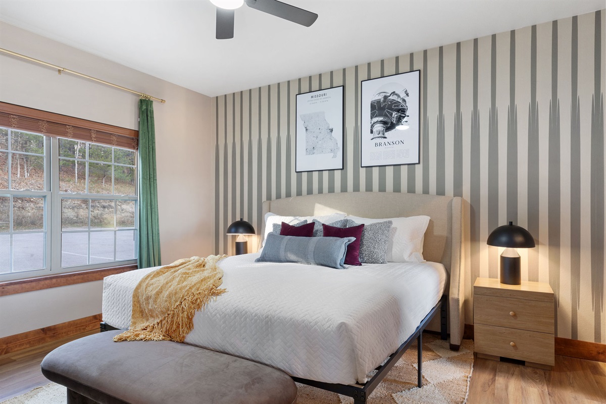 Main level King bedroom #2 w/ ensuite bath