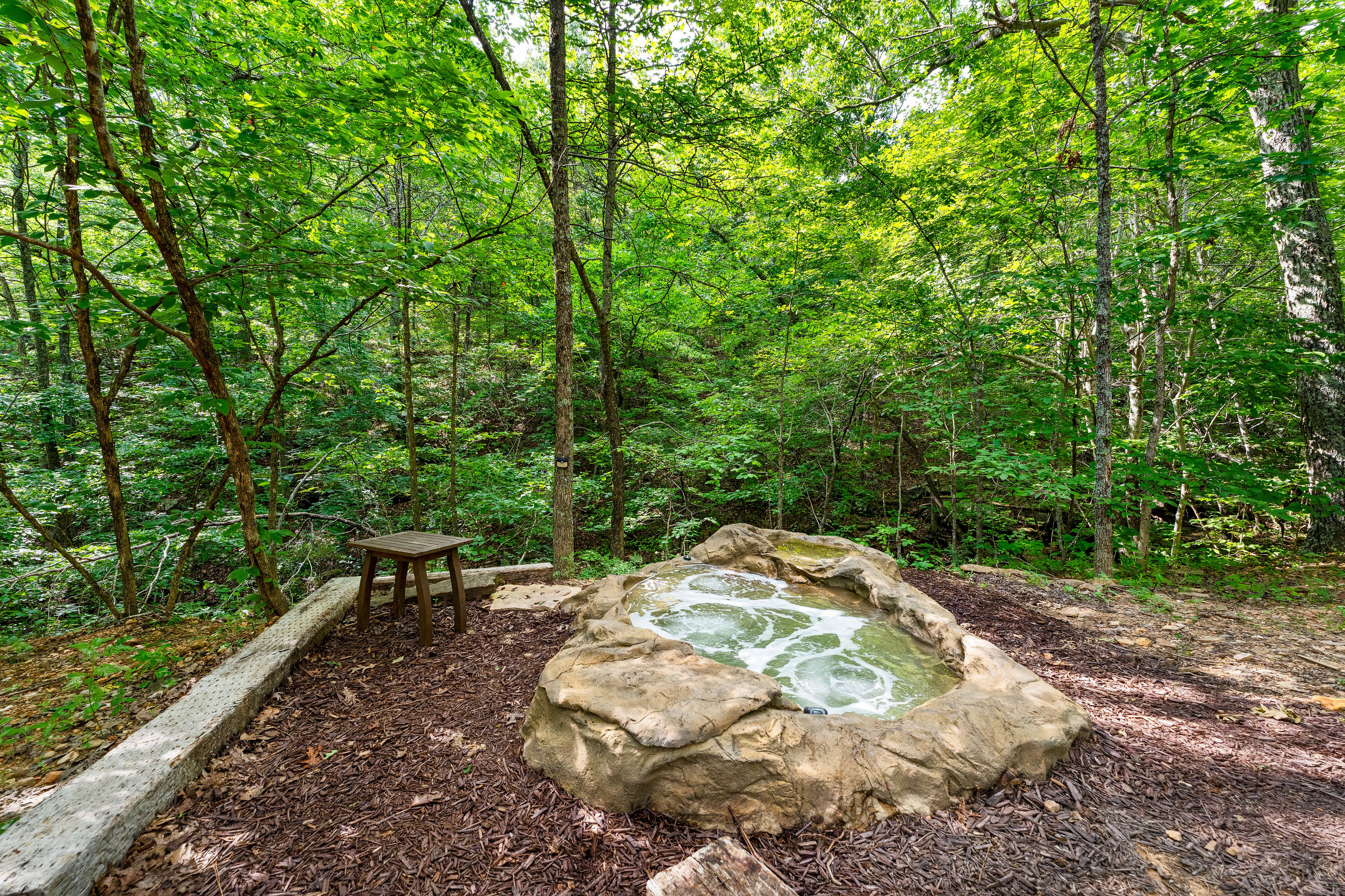 Boulder Hot Tub Beside Creek