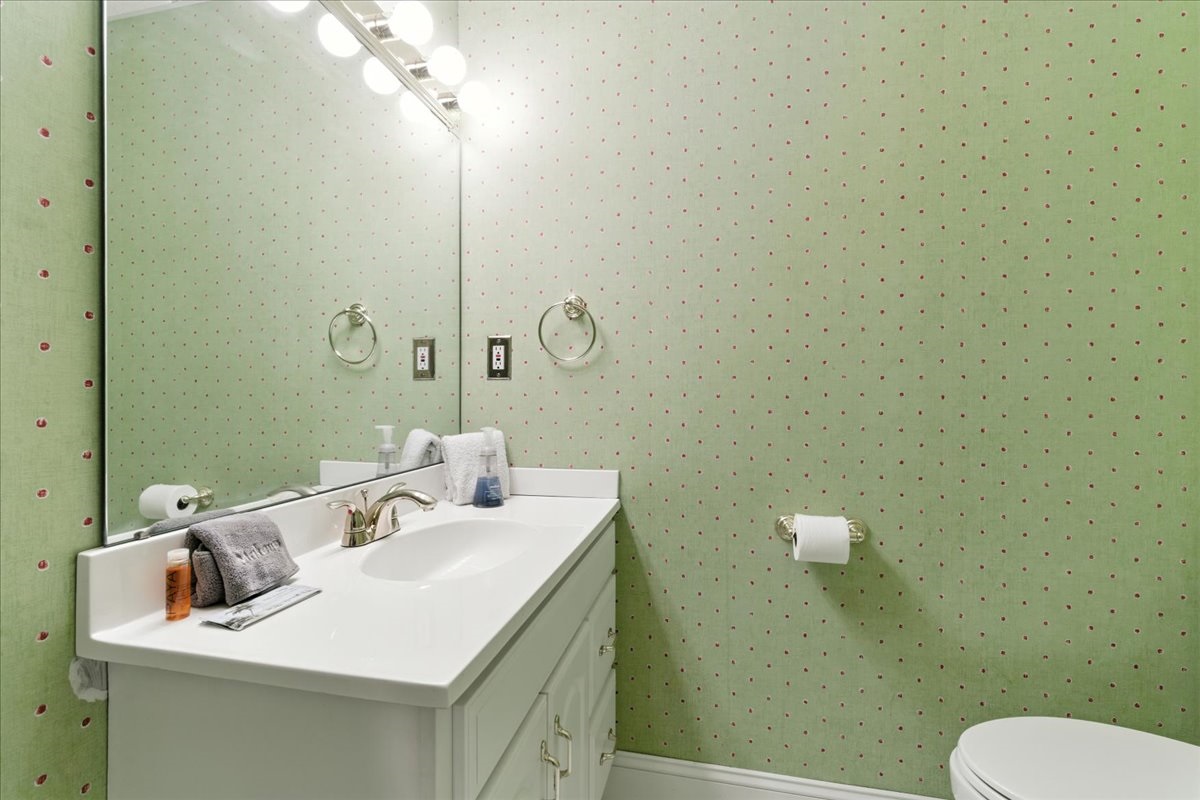 The basement features a bathroom including a toilet and shower