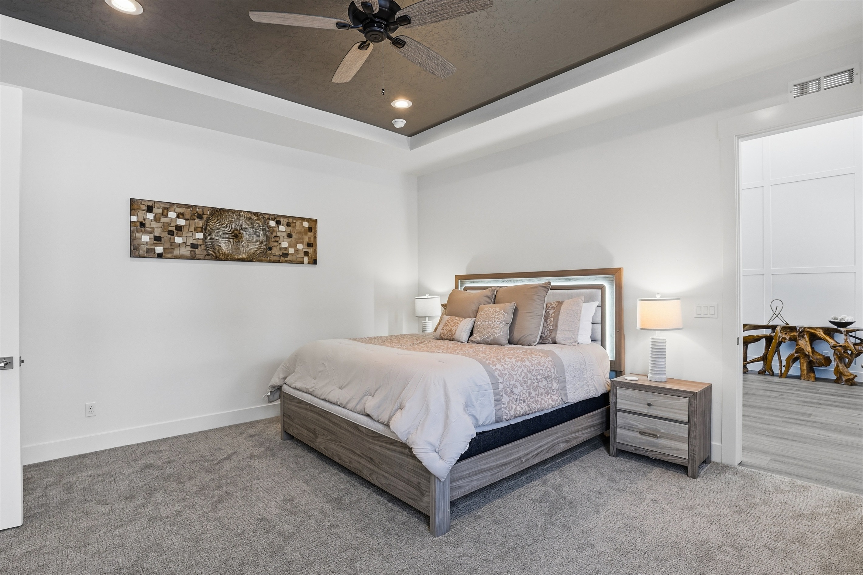 Sleek Contemporary Bedroom Designed for a Restful Night’s Sleep