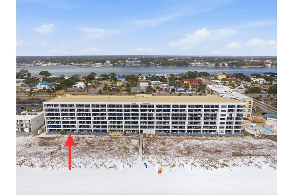 Our unit is on the first floor which has no steps for direct access to beach!